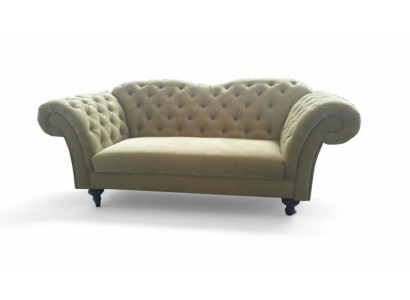 Canapé en tissu de velours Chesterfield, canapé en textile, canapé rembourré 3 places, canapés classiques, neuf