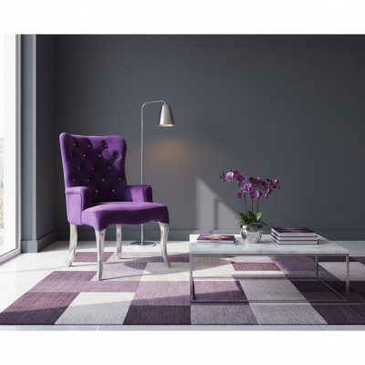 Fauteuil design en velours, canapé lounge club avec pierres de cristal, chaise, chaises, neuf.