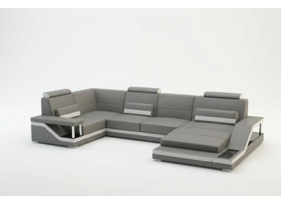 Paysage de vie Canapé Rembourrage Canapé d'angle Canapé d'angle Suite Textile Tissu Canapé en cuir Sofas