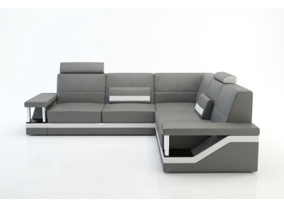 Canapé en cuir Canapé d'angle Canapé Sofa Poster Ensemble d'angle Canapés Tissu Cuir Ensemble nouveau