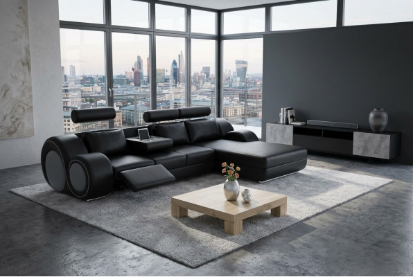 Suite de designer Salon paysager Canapé d'angle Canapé Sofa Canapé en cuir Canapés neufs