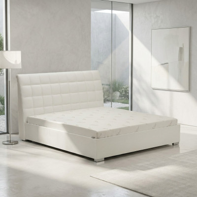 Lit Lit double Lits designer Lit double Revêtement en cuir Tissu Textile Lit Tissu