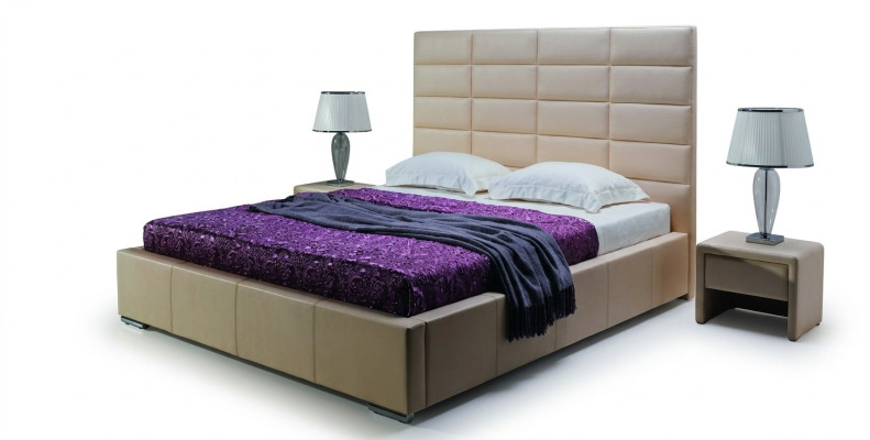 Lit capitonné DESIGNER Lit double MINI-MAXI 2101