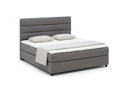 Lit boxspring textile Continental Continental Lits rembourrés en cuir double haut