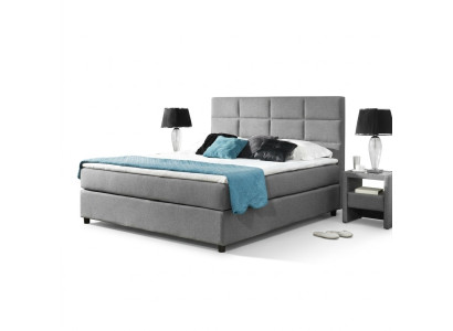 Lit box spring Continental Cadre de lit Double en cuir Haut rembourrage textile