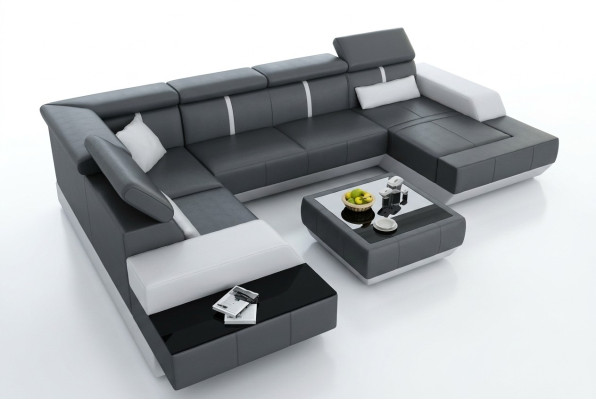 Cuir tables Tables basses Tables Table en verre de designer Table basse MANS