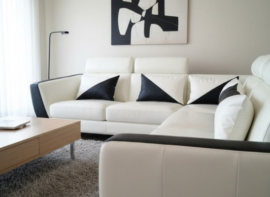Coussin décoratif du canapé coussin de designer en cuir coussin de canapé oreiller