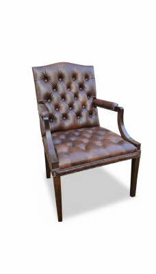 Trône antique Roi Chesterfield fauteuil imitation 1500 chaise de chevalier canapé sofa