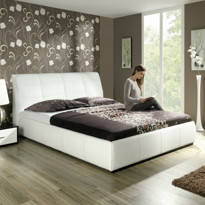 Lit Lit en cuir Lit Lit capitonné Sommier Lit double Chambre double Lit double Lits APOLLOS