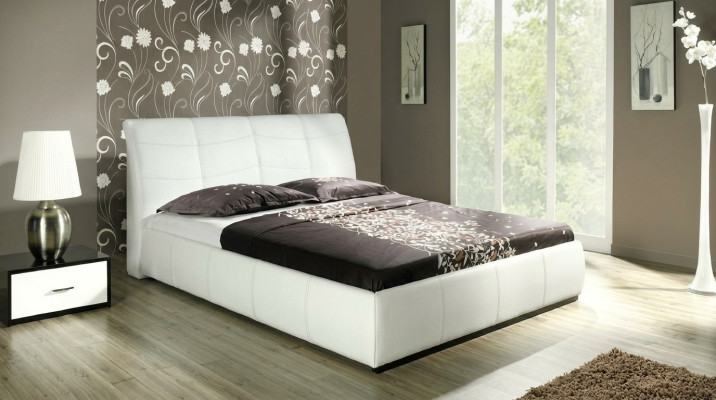 Lit Lit en cuir Lit Lit capitonné Sommier Lit double Chambre double Lit double Lits APOLLOS