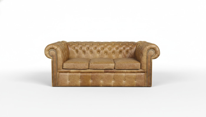 Canapé Chesterfield Designer Sofa Couch 3 Places Napoli Canapés Meubles