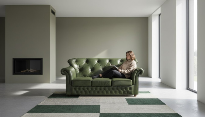 Canapé Chesterfield XXL Mobilier Rembourré Canapés Ensemble Cuir Textile Tissu Neuf