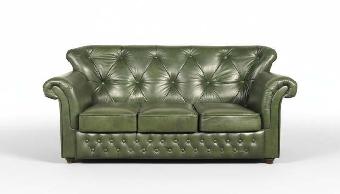 Canapé Chesterfield XXL Mobilier Rembourré Canapés Ensemble Cuir Textile Tissu Neuf