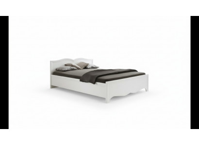 Lit double Milano Classique Lits de mariage Chambre en bois Designer neuf MI-2
