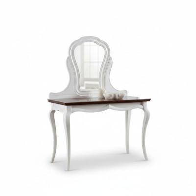 Table en bois massif, console classique, miroir, commode, coiffeuse, chambre à coucher, neuf