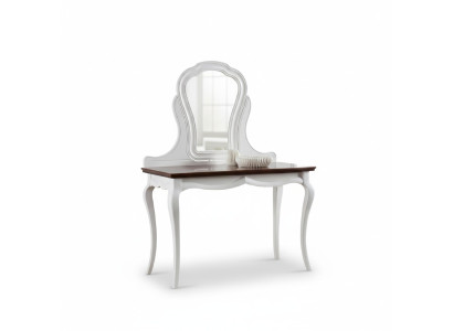Table en bois massif, console classique, miroir, commode, coiffeuse, chambre à coucher, neuf