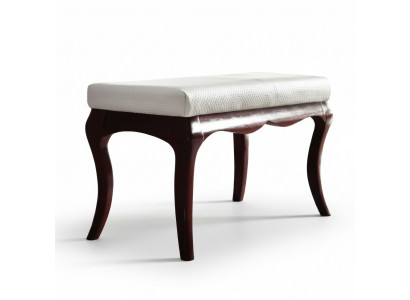 Tabouret Tabouret Original Milano Textile Véritable artisanat en bois massif en bois massif MI-Stool