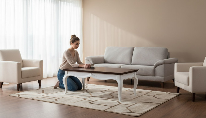 Bois massif artisanat classique Tables Table Table basse Beistell neuve - Modèle MI-2