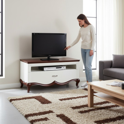 Bois massif Atelier de menuiserie en bois Meuble TV classique MI-RTVA
