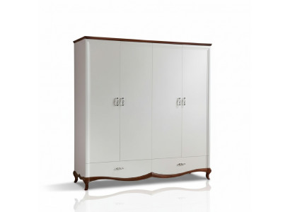 Bois massif Bois véritable Artisanat Armoire classique Armoire MI-4D neuve