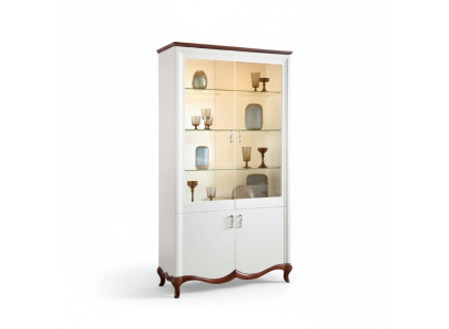 Bois massif Bois réel Artisanat Classique Vitrine Vitrines Armoire Vitrines MIW2