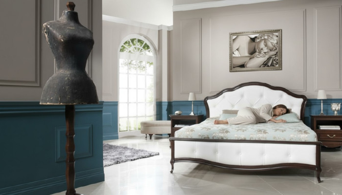 Lit de mariage Lit double Lit en cuir Lit double Lits Cuir véritable Plein cuir