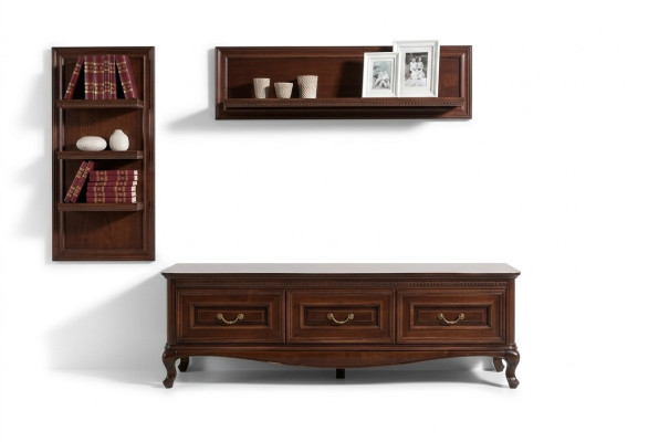 Salon complet Table basse classique Étagère Meuble TV Table Étagère Commode - Verona