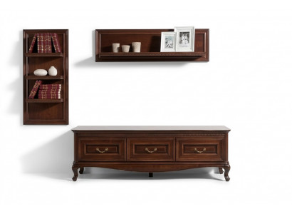 Salon complet Table basse classique Étagère Meuble TV Table Étagère Commode - Verona