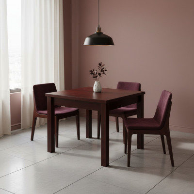 Table de salle à manger Table en bois Table XXL Table de conférence 90x90 cm Extensible 90x290 cm