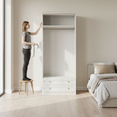 Modèle élément V2D-16 pour garde-robe à entrée italienne.