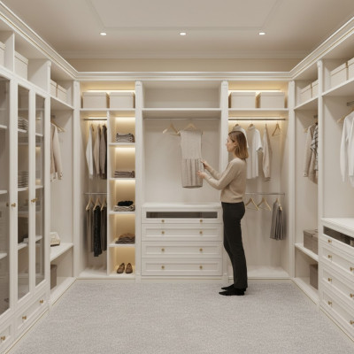 Modèle d'élément V2D-10 pour Armoire à vêtements Armoire Mobilier italien