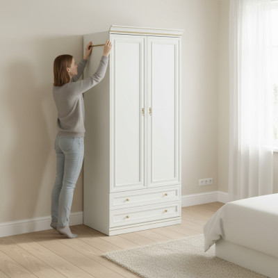 Modèle d'élément V2D-14P pour la garde-robe à emporter Meubles italiens de garde-robe