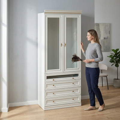Modèle d'élément V2D-04 pour armoire de dressing encastrée Meubles italiens