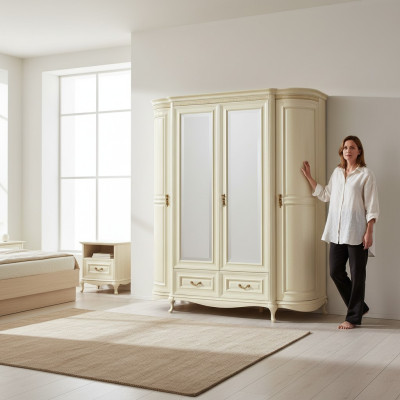 Armoire classique Armoire murale Armoire - Modèle V-Armoire -4D-G