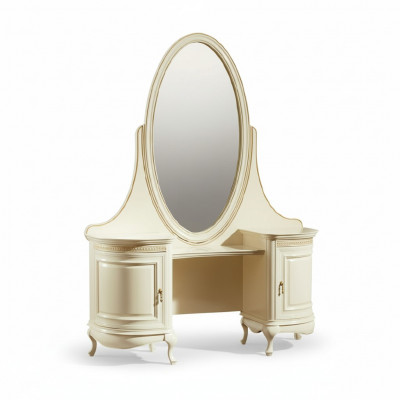 Miroir de maquillage de console classique Coiffeuse Commode - Modèle coiffeuse V