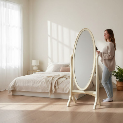 Miroir Chippendale classique r Design Grand miroir sur pied Modèle V miroir sur pied