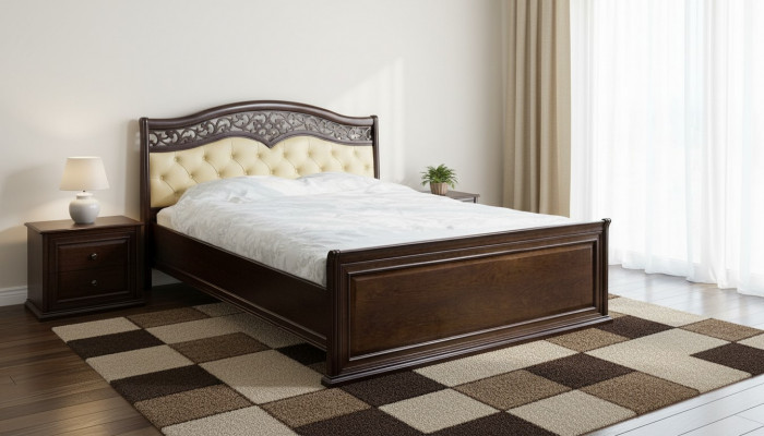 Lit double, Lit à baldaquin, Chambre Chippendale, Lit King size - Modèle V-A