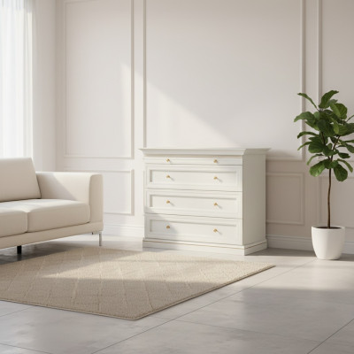 Commode + Vitrine Bijoux Montres Dressing en bois massif V-KG Commode