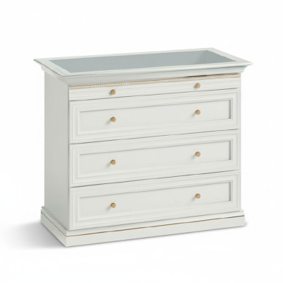 Commode + Vitrine Bijoux Montres Dressing en bois massif V-KG Commode