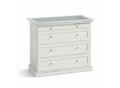 Commode + Vitrine Bijoux Montres Dressing en bois massif V-KG Commode