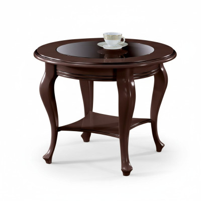 Table ronde Table basse Tables en bois massif Bois massif Table d'appoint neuve V-5A