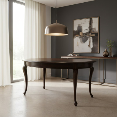 Table de salle à manger Table Tables Bois massif table en bois Style classique r Style baroque Salle à manger V-1