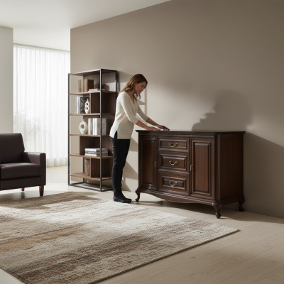 Classique Commode Commodes Armoire Bois massif Nouveau solide V-K3sz