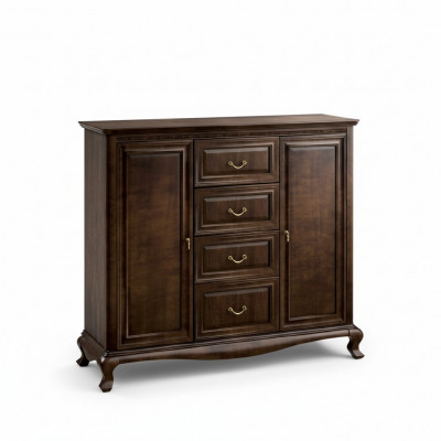 Classique Commode commodes Bois massif Bois Armoire en bois massif Artisanat V-Ksz