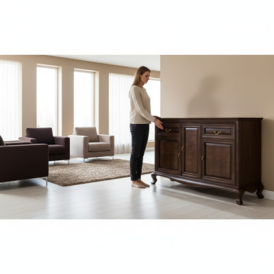 Commode classique Commodes en vrai bois Bois Armoire en bois massif Fabriqué à la main V-K3M