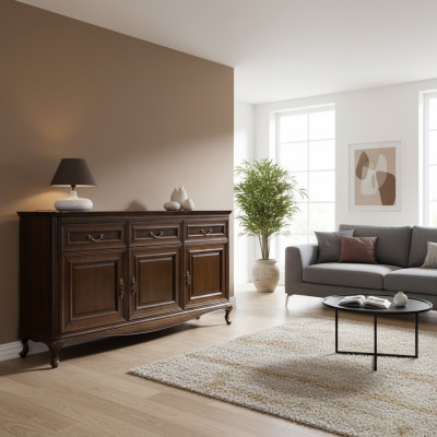 Commode classique Commodes en bois massif Armoire en bois massif neuf fait à la main V-K3