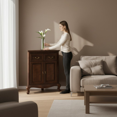Classique Commode d'angle Commode d'angle Cornière Cornière Commodes d'angle Commode en bois massif Bois