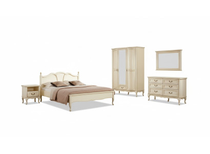 Chambre à coucher Ensemble de lit Commode Armoire Table de chevet Mobilier italien neuf