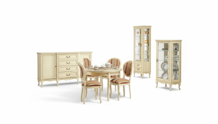Salle à manger classique Commode Table Chaises Vitrine König Chippendale Wersal1