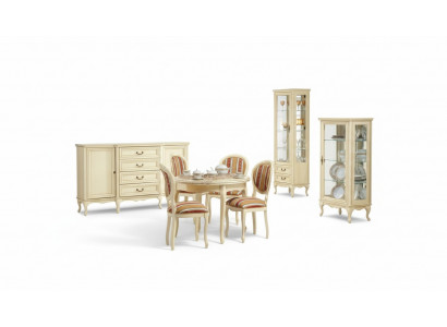 Salle à manger classique Commode Table Chaises Vitrine König Chippendale Wersal1